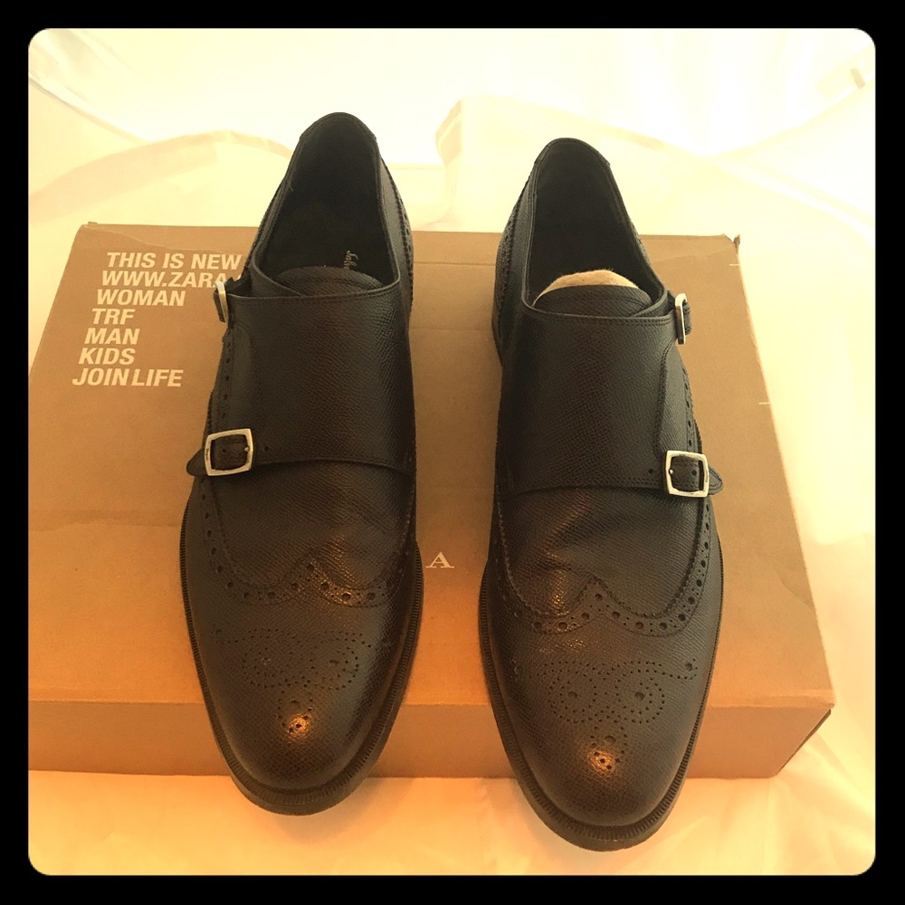 Ferragamo men’s size 11 double monk strap brogues